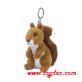 Plush High Fur Squirrel Key Ring